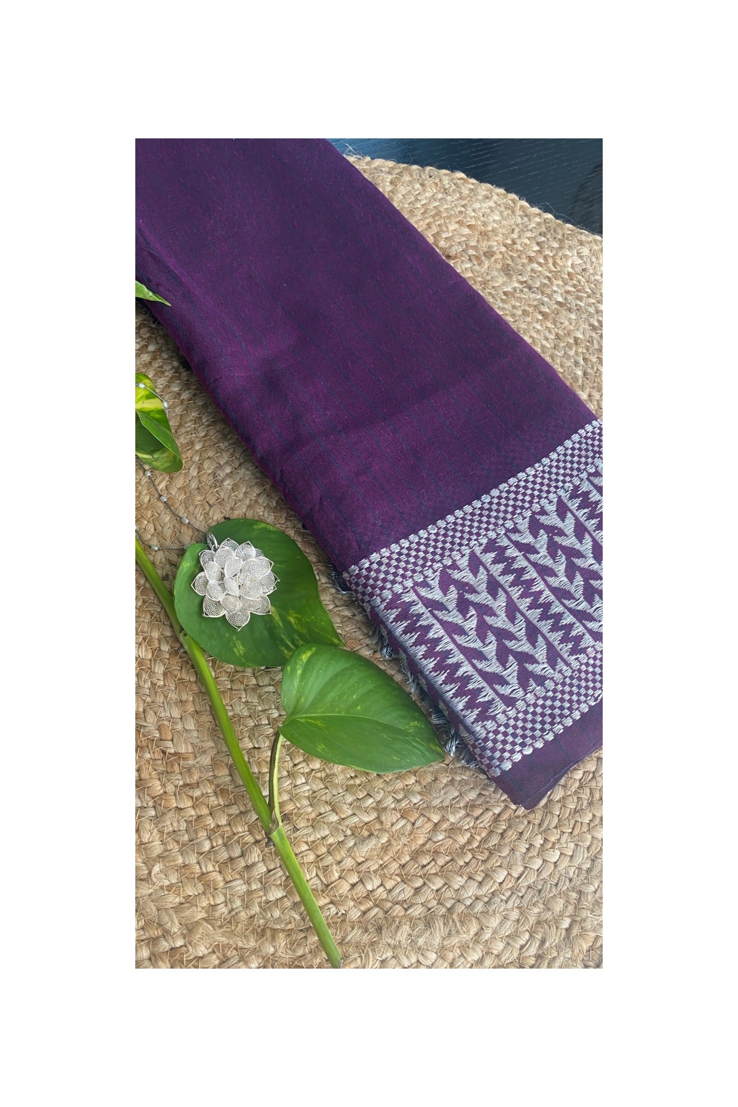 PURPLE COTTON SAREE