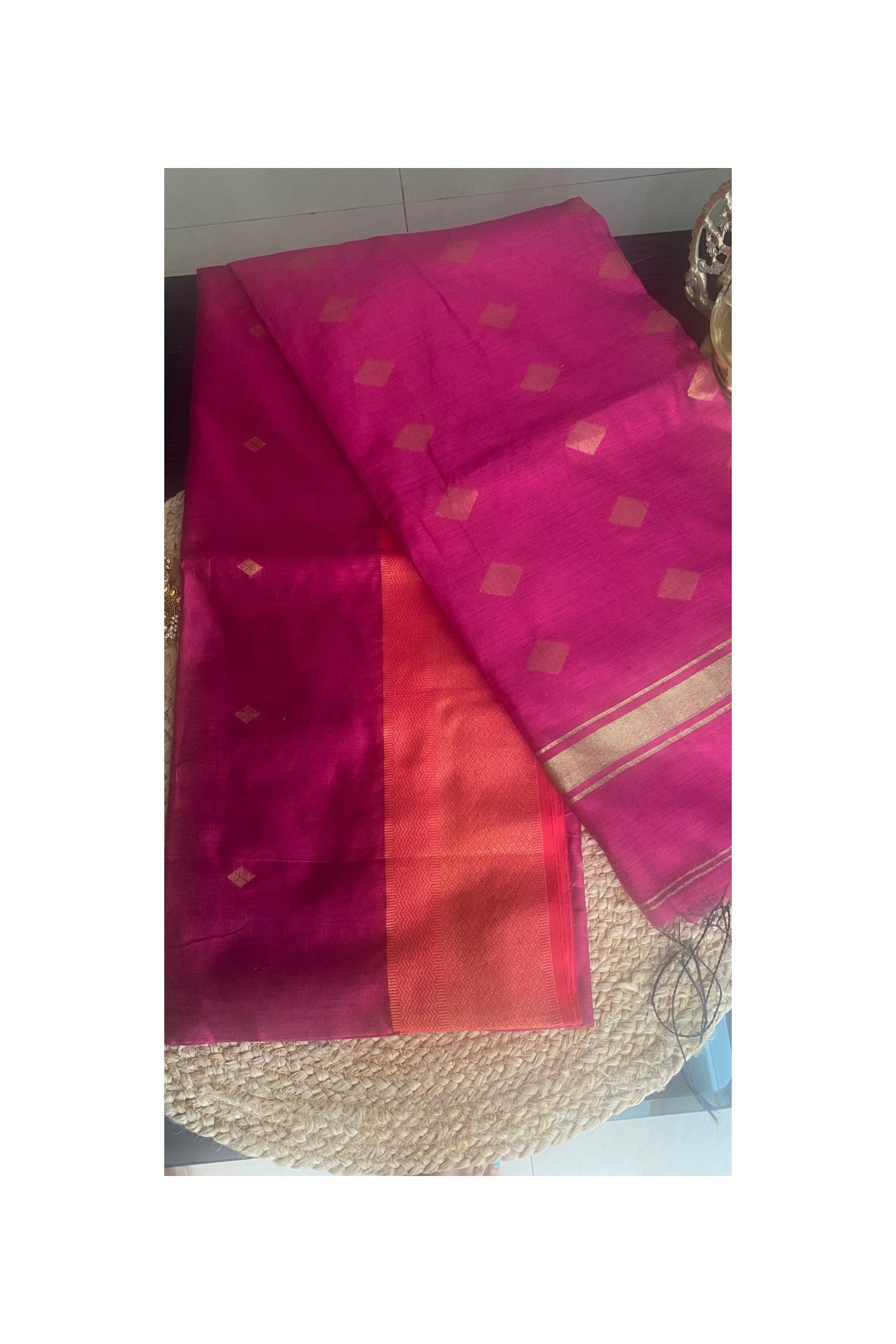 MAJENTA MAHESHWARI SAREE