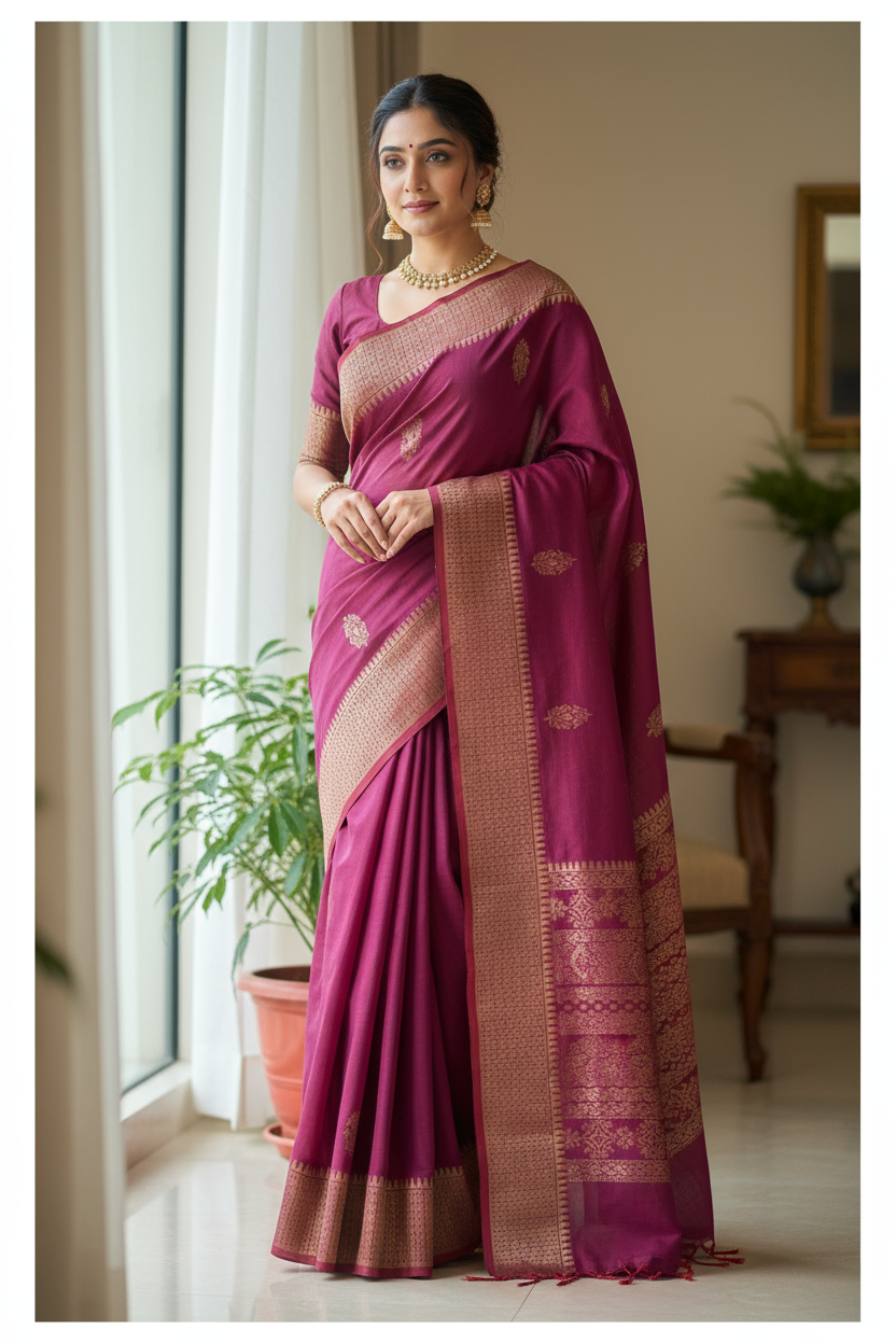 Organic Cotton Jamdani Saree
