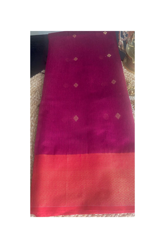 MAJENTA MAHESHWARI SAREE