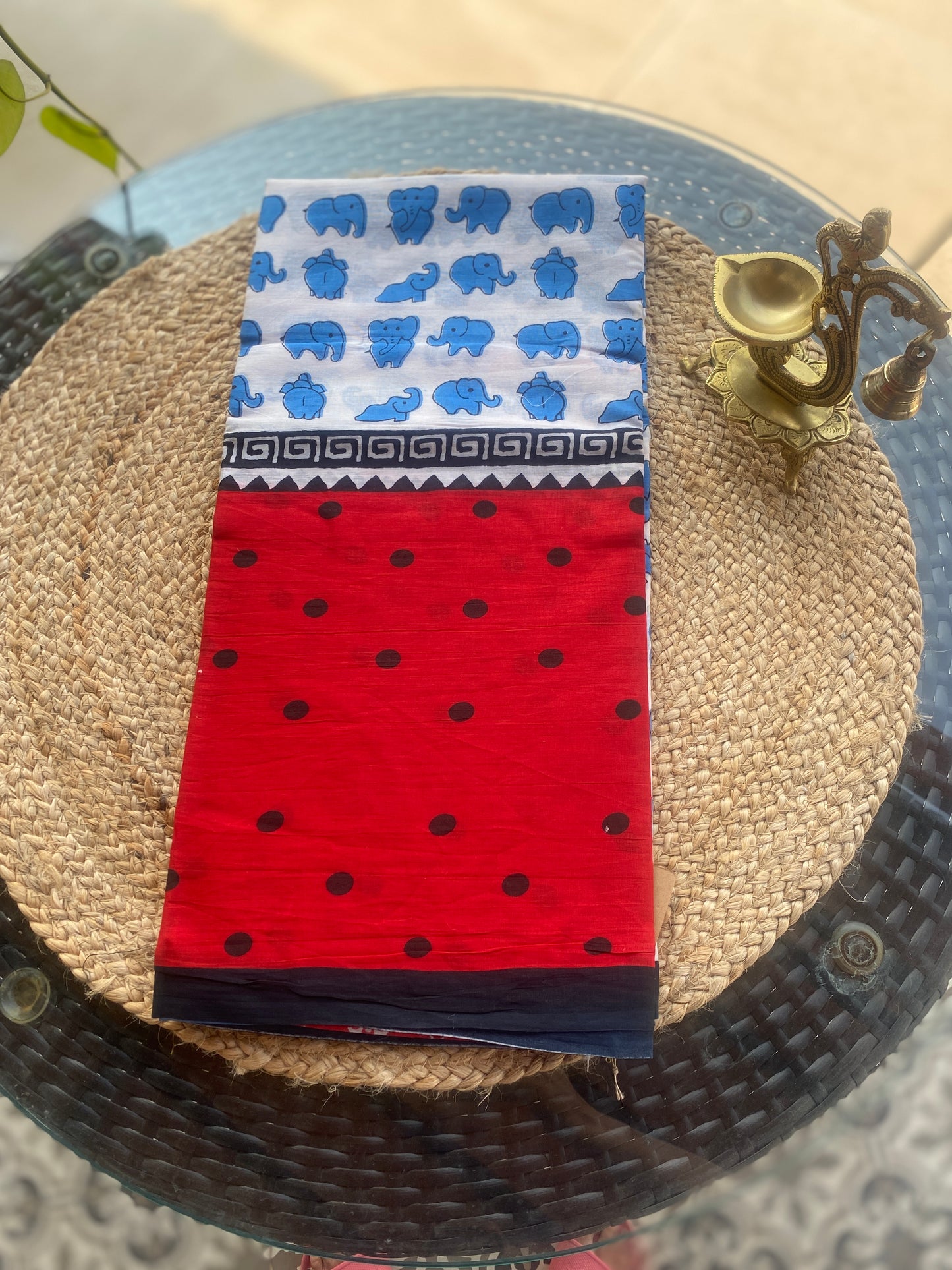 Printed Mull cotton saree