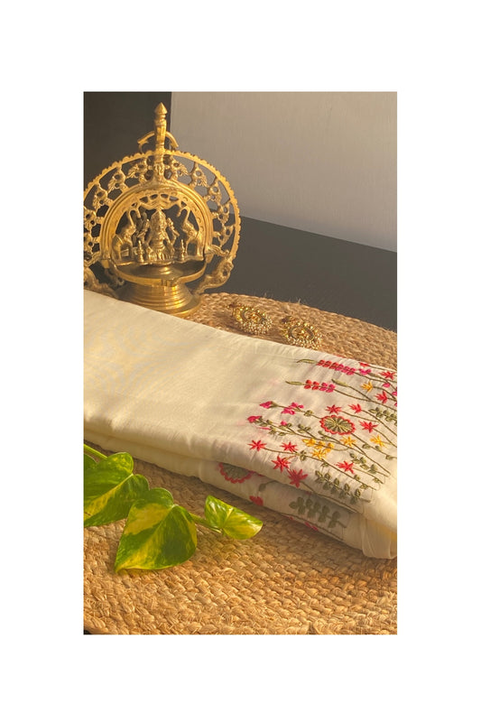 WHITE MULL COTTON SAREE